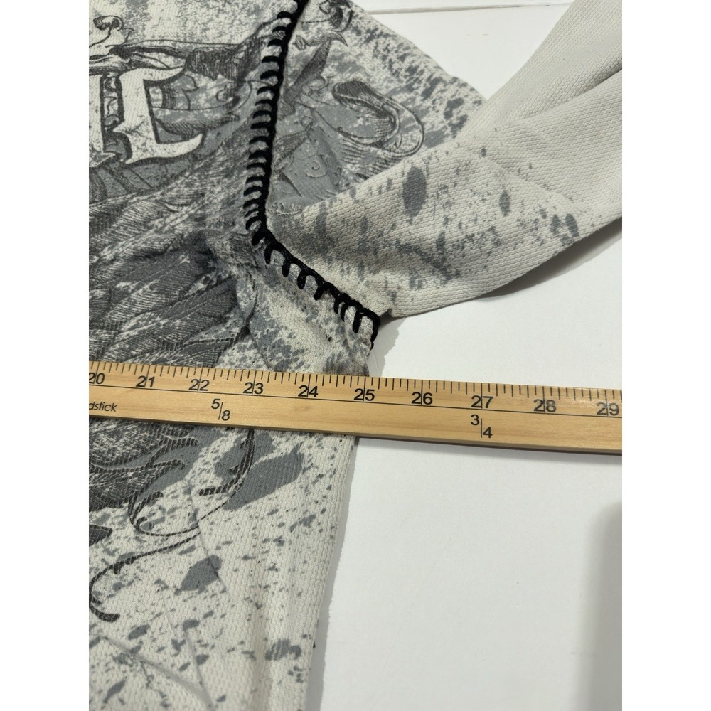 Vintage Y2K Archaic Thermal Long sleeve Shirt Affliction Style Grunge Skate XXL - Picture 9 of 13